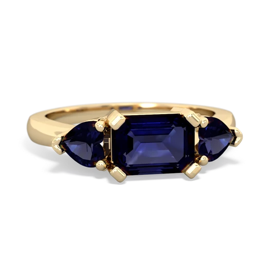 sapphire-peridot timeless ring