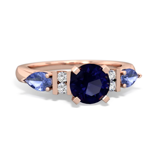 sapphire-tanzanite engagement ring