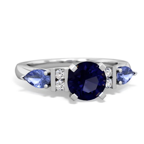 sapphire-tanzanite engagement ring