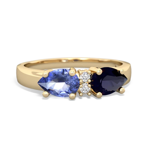 sapphire-tanzanite timeless ring