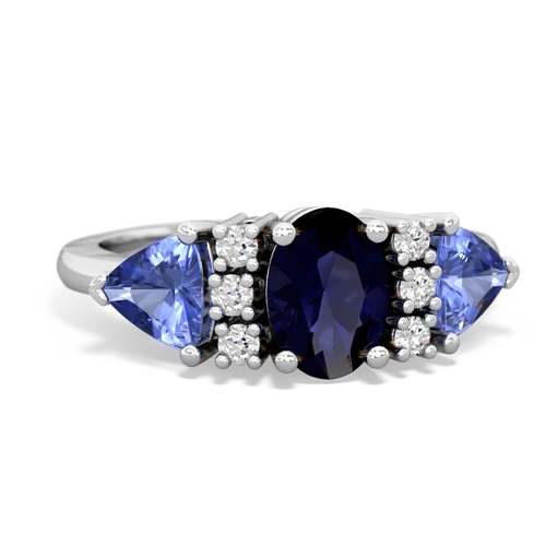 sapphire-tanzanite timeless ring