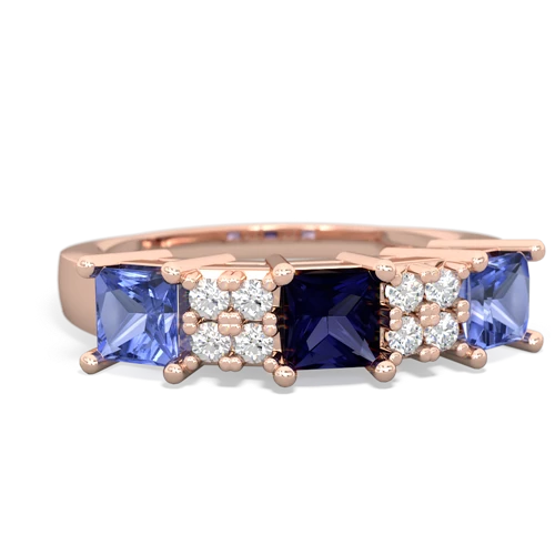 sapphire-tanzanite timeless ring