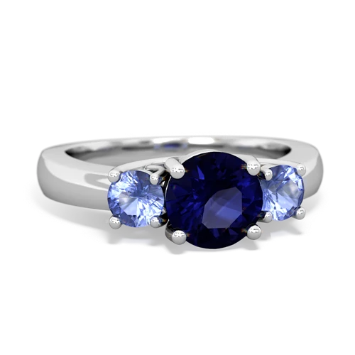 sapphire-tanzanite timeless ring