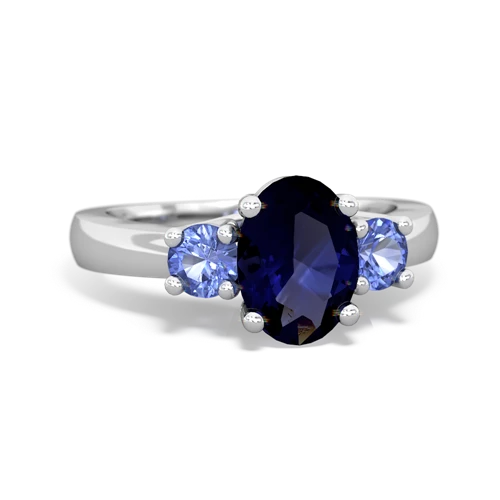 sapphire-tanzanite timeless ring