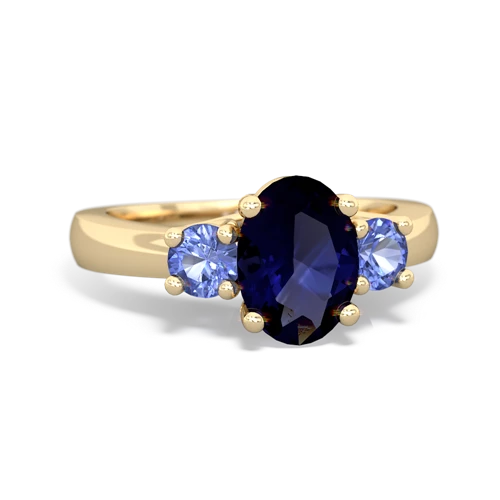 sapphire-tanzanite timeless ring