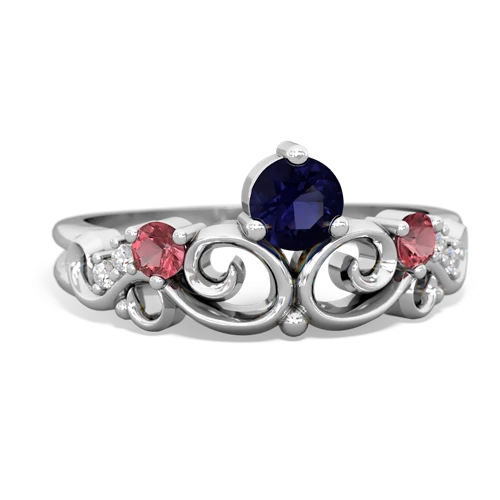 sapphire-tourmaline crown keepsake ring