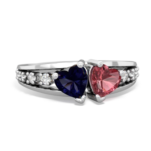 sapphire-tourmaline modern ring