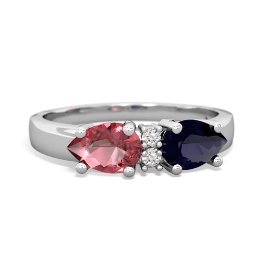 sapphire-tourmaline timeless ring