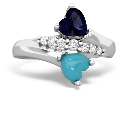 sapphire-turquoise modern ring