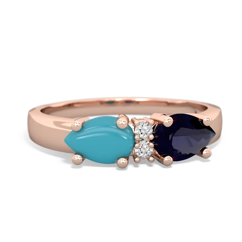 sapphire-turquoise timeless ring