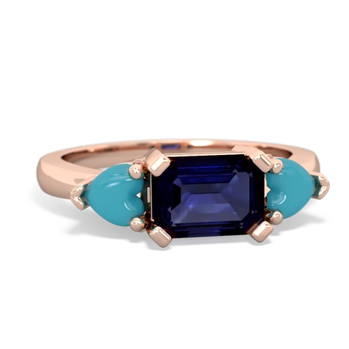 sapphire-turquoise timeless ring