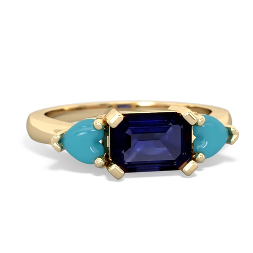 sapphire-turquoise timeless ring