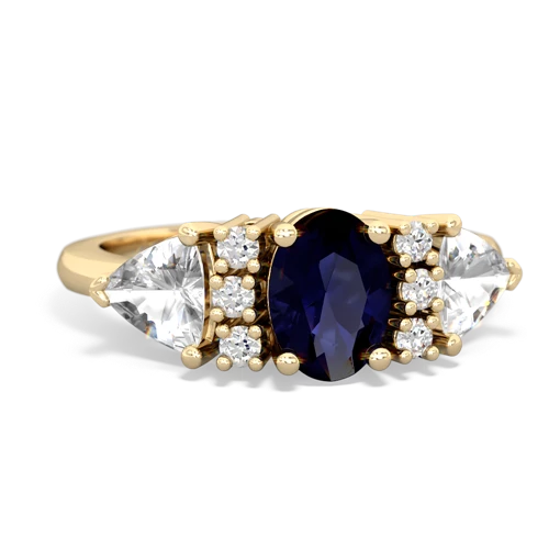 sapphire-white topaz timeless ring