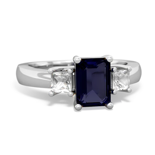 sapphire-white topaz timeless ring