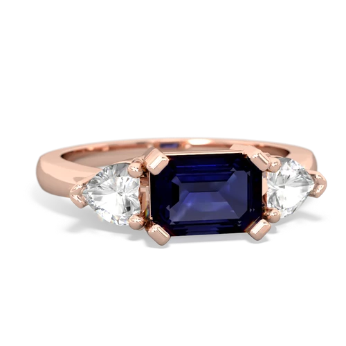 sapphire-white topaz timeless ring