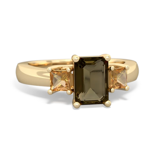 smoky quartz-citrine timeless ring