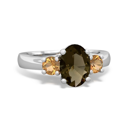 smoky quartz-citrine timeless ring