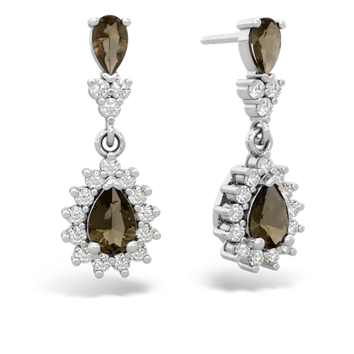 smoky quartz dangle earrings