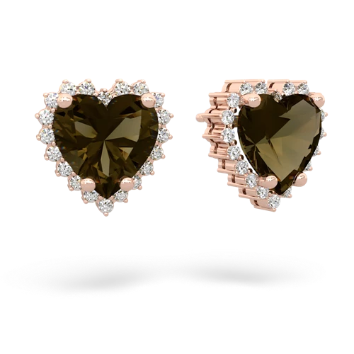 smoky quartz timeless earrings