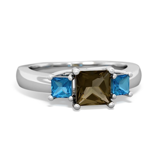 smoky quartz-london topaz timeless ring