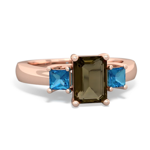 smoky quartz-london topaz timeless ring