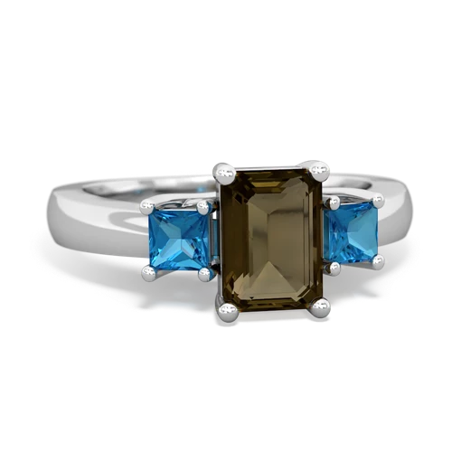 smoky quartz-london topaz timeless ring