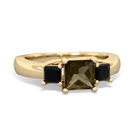 smoky quartz-onyx timeless ring