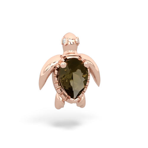 smoky quartz animals pendant