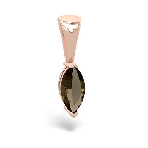 smoky quartz marquise pendant
