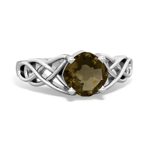 smoky quartz celtic ring