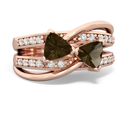 smoky quartz couture ring