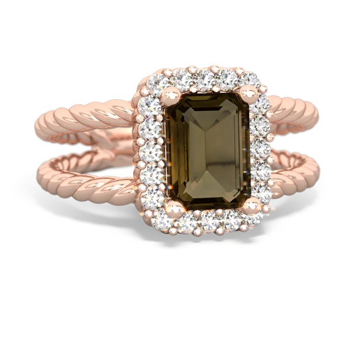 smoky quartz couture ring