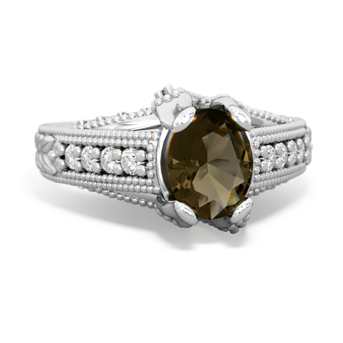 Smoky Quartz Antique Style Genuine Smoky Quartz ring Ring