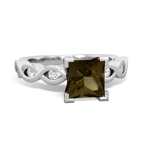 smoky quartz engagement ring