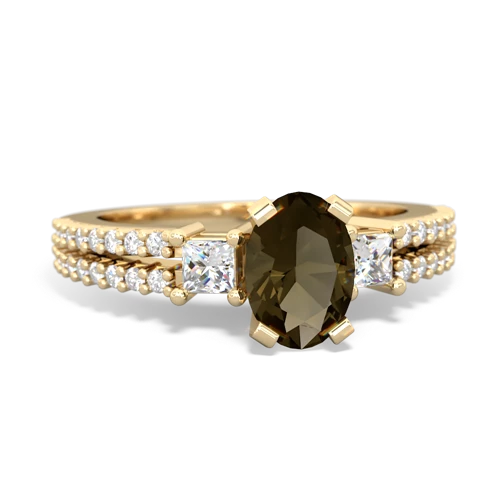 Smoky Quartz Engagement Genuine Smoky Quartz ring Ring