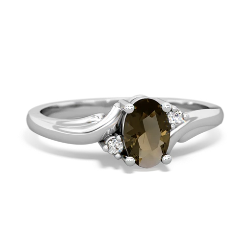 smoky quartz filligree ring