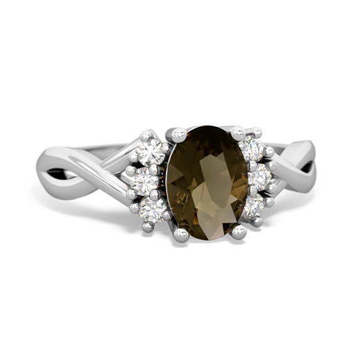 smoky quartz filligree ring