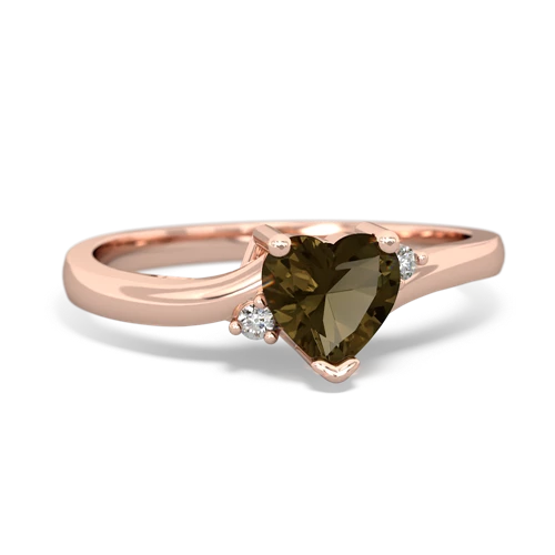 smoky quartz petite ring