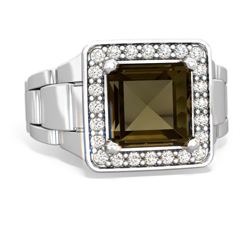 smoky quartz watch ring ring