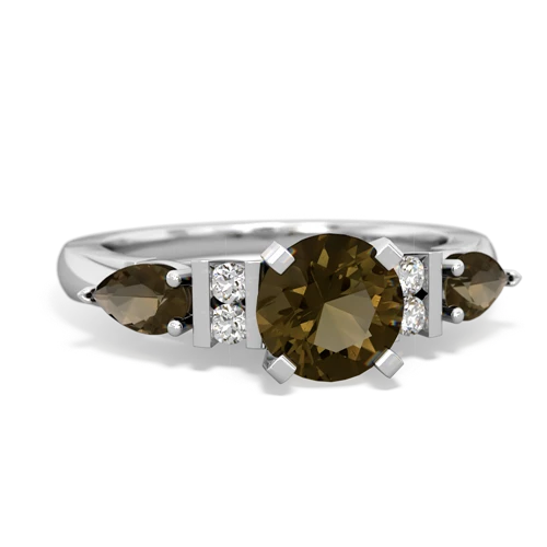 opal-garnet engagement ring