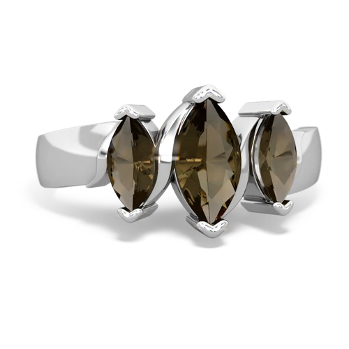 smoky quartz-smoky quartz keepsake ring