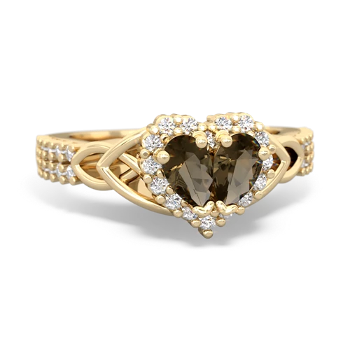 smoky quartz-smoky quartz keepsake engagement ring