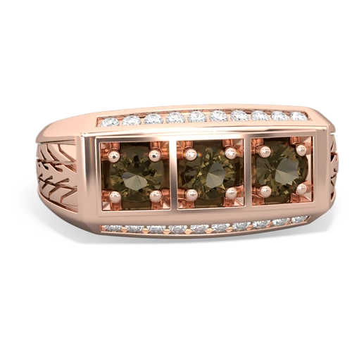 aquamarine-pink sapphire three stone ring