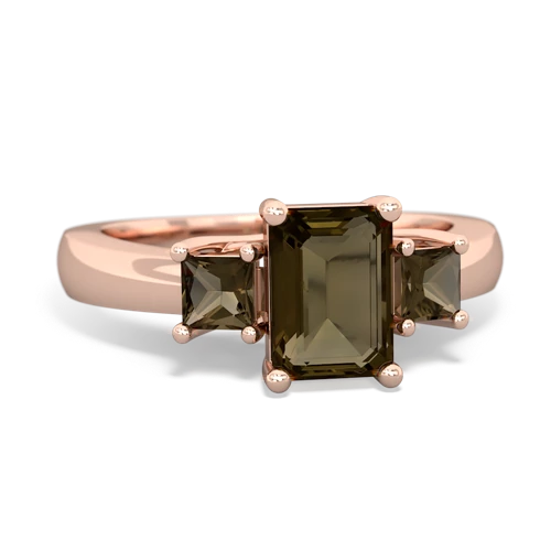 pink sapphire-aquamarine timeless ring