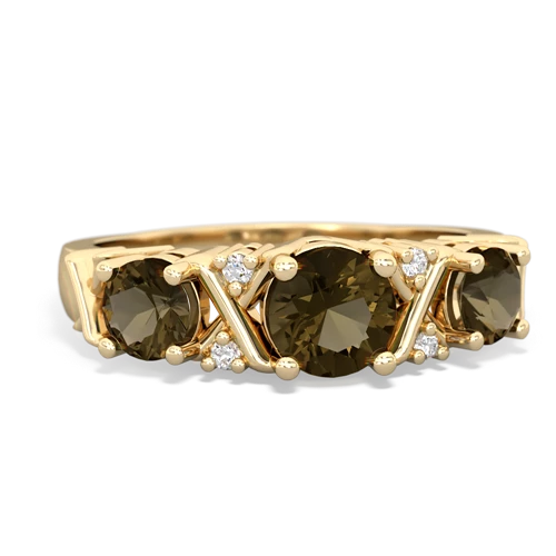 peridot-citrine timeless ring