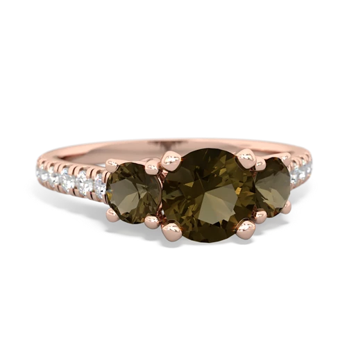 tanzanite-pink sapphire trellis pave ring