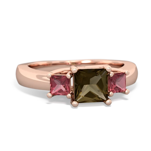 smoky quartz-tourmaline timeless ring