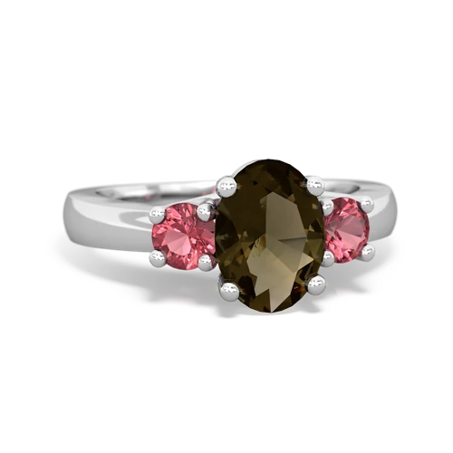 smoky quartz-tourmaline timeless ring