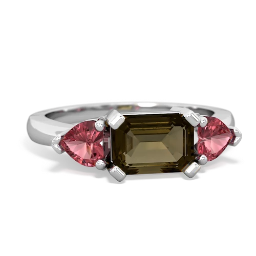 smoky quartz-tourmaline timeless ring