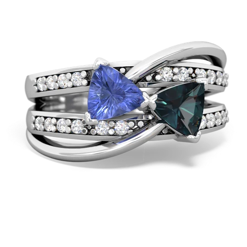 tanzanite-alexandrite couture ring